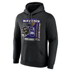 Baltimore Ravens Bud Light Pullover Hoodie - Black cheap