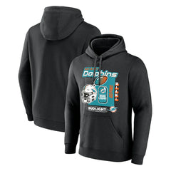Miami Dolphins Bud Light Pullover Hoodie - Black discount