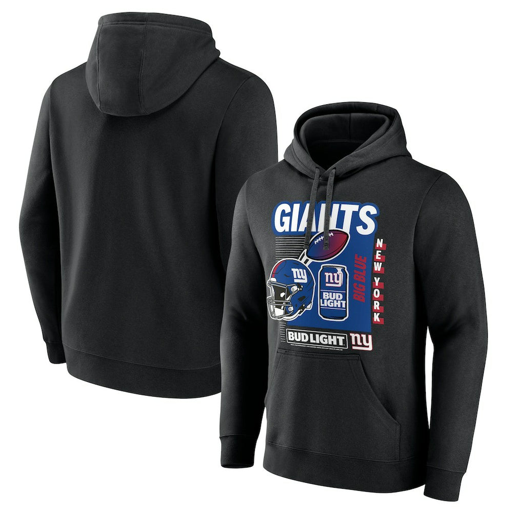 New York Giants Bud Light Pullover Hoodie - Black sale