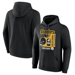 Pittsburgh Steelers Bud Light Pullover Hoodie - Black cheap