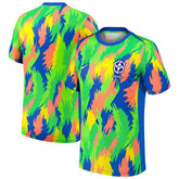 Brazil Women's National Team 2025 Academy Pro Pre-Match Performance Top for sale - Blue