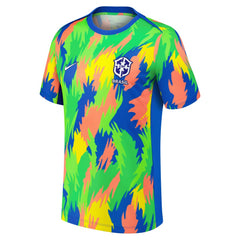 Brazil Women's National Team 2025 Academy Pro Pre-Match Performance Top - Blue shop