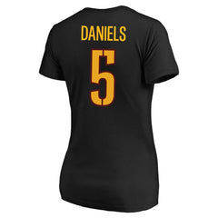 Jayden Daniels Washington Commanders Women's Plus Size Fair Catch Name & Number Scoop Neck T-Shirt - Black outlet