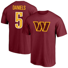 Jayden Daniels Washington Commanders Big & Tall Player Name & Number T-Shirt - Burgundy outlet