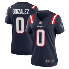 Christian Gonzalez New England Patriots Women's Team Game Jersey - Navy sale