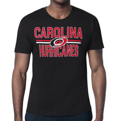 Carolina Hurricanes Starter Mesh Look Team Name T-Shirt - Black T-shirts