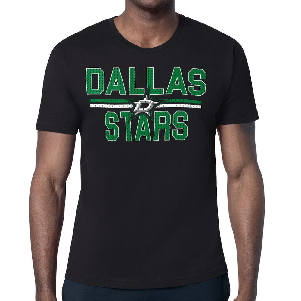 Dallas Stars Starter Mesh Look Team Name T-Shirt - Black T-shirts
