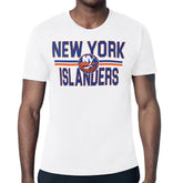 New York Islanders Starter Mesh Look Team Name T-Shirt - White T-shirts