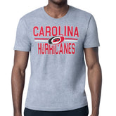 Carolina Hurricanes Starter Mesh Look Team Name T-Shirt - Heather Gray T-shirts