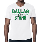 Dallas Stars Starter Mesh Look Team Name T-Shirt - White T-shirts