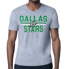 Dallas Stars Starter Mesh Look Team Name T-Shirt - Heather Gray T-shirts