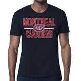Montreal Canadiens Starter Mesh Look Team Name T-Shirt - Navy T-shirts