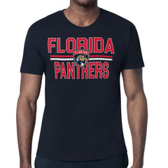 Florida Panthers Starter Mesh Look Team Name T-Shirt - Navy T-shirts