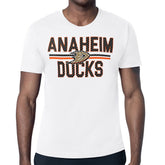 Anaheim Ducks Starter Mesh Look Team Name T-Shirt - White T-shirts