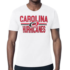 Carolina Hurricanes Starter Mesh Look Team Name T-Shirt - White T-shirts