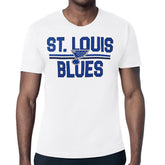 St. Louis Blues Starter Mesh Look Team Name T-Shirt - White T-shirts