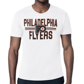 Philadelphia Flyers Starter Mesh Look Team Name T-Shirt - White T-shirts