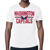 Washington Capitals Starter Mesh Look Team Name T-Shirt - White T-shirts