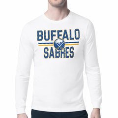 Buffalo Sabres Starter Mesh Look Team Name Long Sleeve T-Shirt - White T-shirts