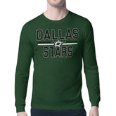 Dallas Stars Starter Mesh Look Team Name Long Sleeve T-Shirt - Green T-shirts