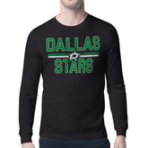 Dallas Stars Starter Mesh Look Team Name Long Sleeve T-Shirt - Black T-shirts