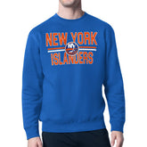 New York Islanders Starter Mesh Look Team Name Logo Pullover Sweatshirt - Blue Sweatshirts