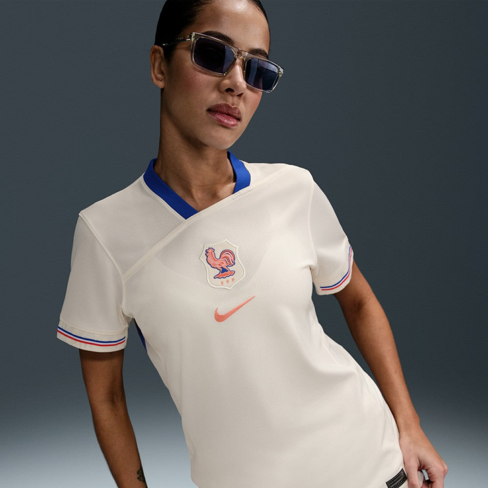 France Women's National Team Women's 2025/26 Away Replica Jersey - Cream discount