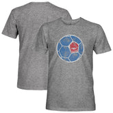 Paris Saint-Germain 1863FC Retro Color Badge Vintage Tri-Blend T-Shirt on sale - Heather Gray