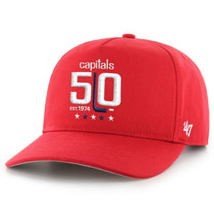 Washington Capitals '47 50th Anniversary Hitch Adjustable Hat - Red Hats