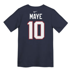 Drake Maye New England Patriots Preschool Player Name & Number T-Shirt - Navy for sale