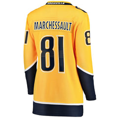 Jonathan Marchessault Nashville Predators Fanatics Women's Breakaway Jersey - Gold Jerseys