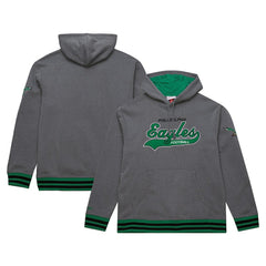 Philadelphia Eagles Vintage Logo Snow Washed Fleece Pullover Hoodie - Heather Gray for sale