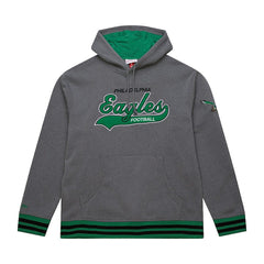 Philadelphia Eagles Vintage Logo Snow Washed Fleece Pullover Hoodie - Heather Gray for sale
