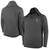 Colorado Rockies Butter Stripe Tri-Blend Long Sleeve Hoodie T-Shirt - Black