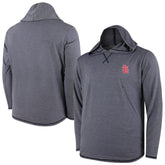 St. Louis Cardinals Butter Stripe Tri-Blend Long Sleeve Hoodie T-Shirt - Navy