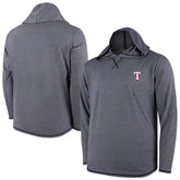 Texas Rangers Butter Stripe Tri-Blend Long Sleeve Hoodie T-Shirt - Navy