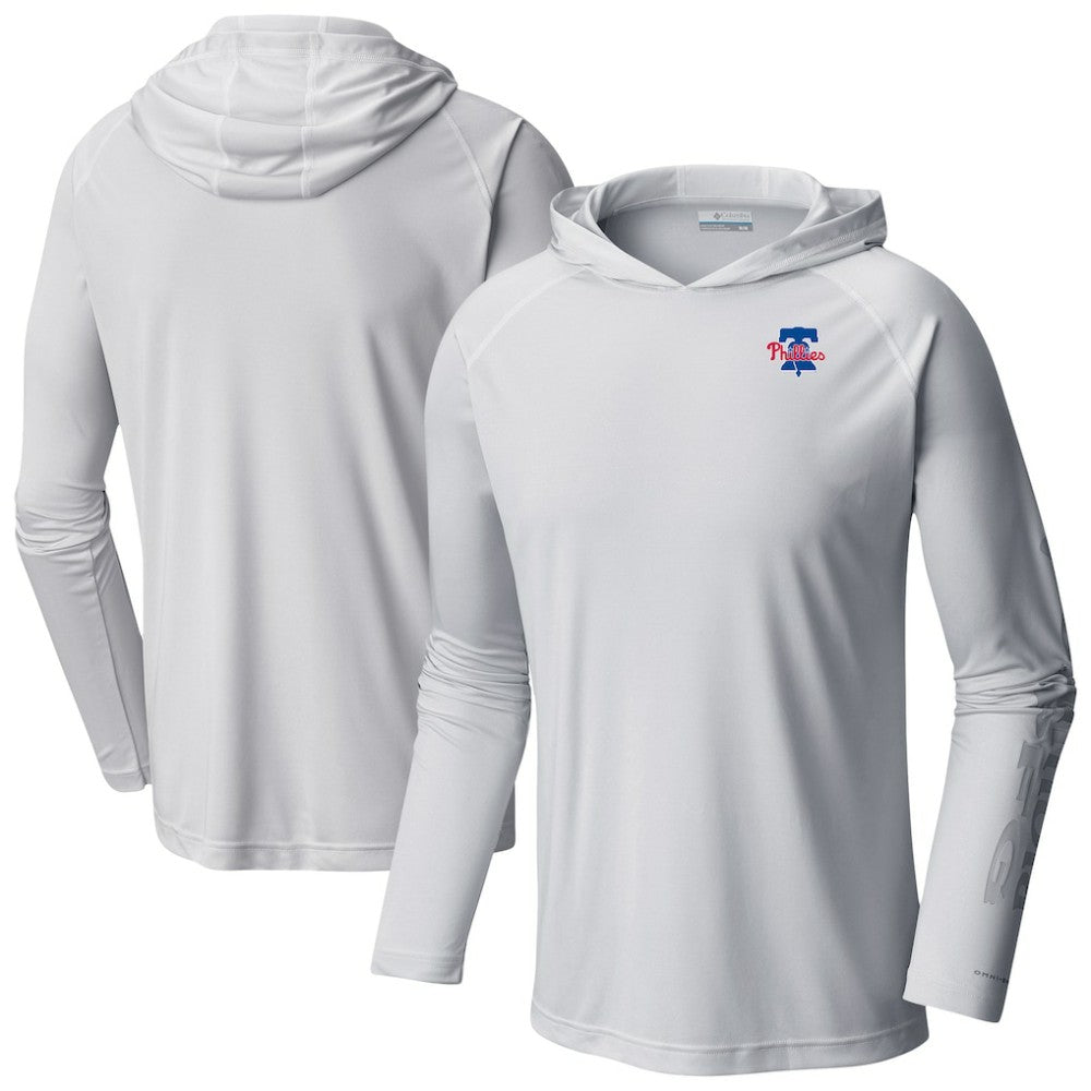 Philadelphia Phillies Omni-Wick Terminal Tackle Raglan Long Sleeve Hoodie T-Shirt White