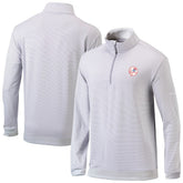 New York Yankees Omni-Wick Even Lie Quarter-Zip Pullover Top Gray