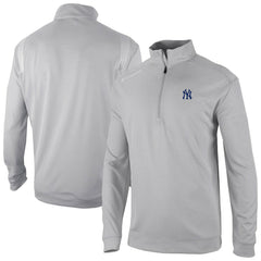 New York Yankees Oakland Downs Omni-Wick Quarter-Zip Top Gray