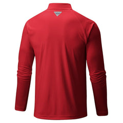 Philadelphia Phillies Terminal Tackle Raglan Omni-Shade Quarter-Zip Pullover Top Red