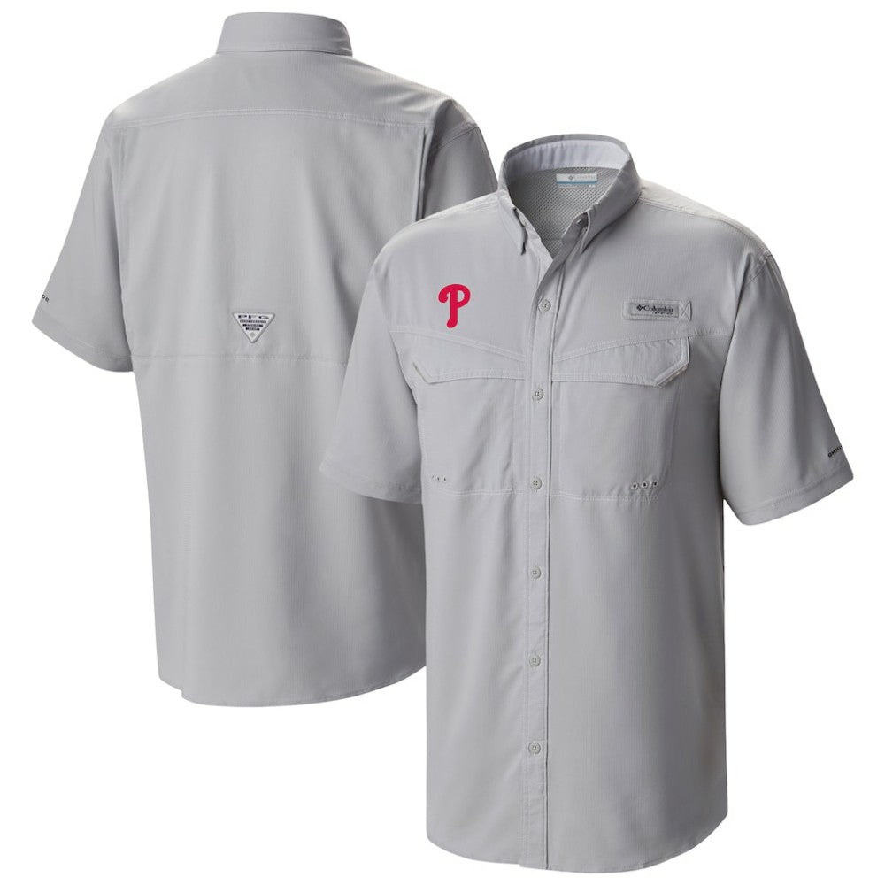 Philadelphia Phillies Omni-Wick Low Drag Offshore Button-Up Shirt Gray