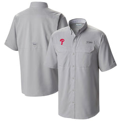 Philadelphia Phillies Omni-Wick Low Drag Offshore Button-Up Shirt Gray