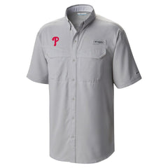 Philadelphia Phillies Omni-Wick Low Drag Offshore Button-Up Shirt Gray