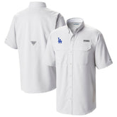 Los Angeles Dodgers Omni-Wick Low Drag Offshore Button-Up Shirt White