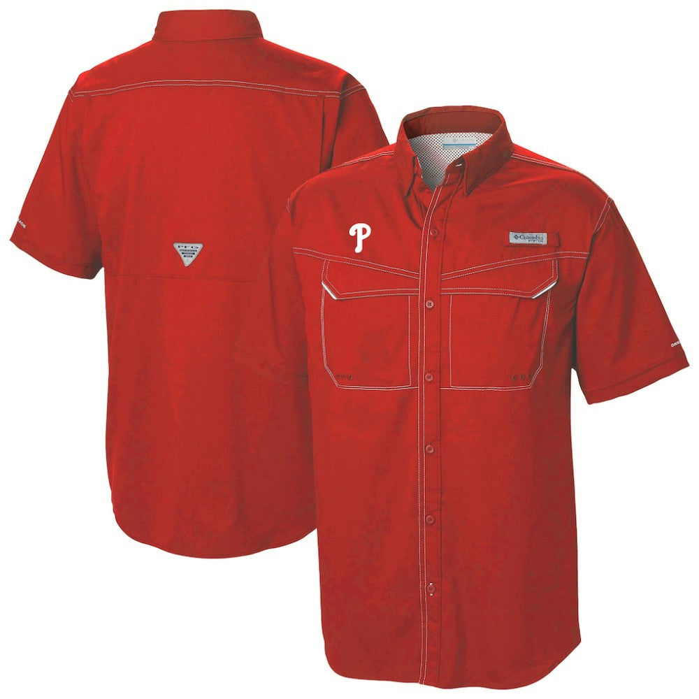 Philadelphia Phillies Omni-Wick Low Drag Offshore Button-Up Shirt Red