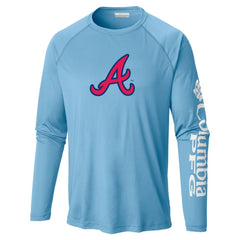 Atlanta Braves Terminal Tackle Long Sleeve T-Shirt Light Blue