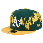 Athletics Retro Pattern 59FIFTY Fitted Hat Green/Gold