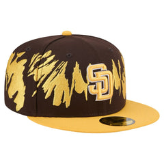 San Diego Padres Retro Pattern 59FIFTY Fitted Hat Brown/Gold