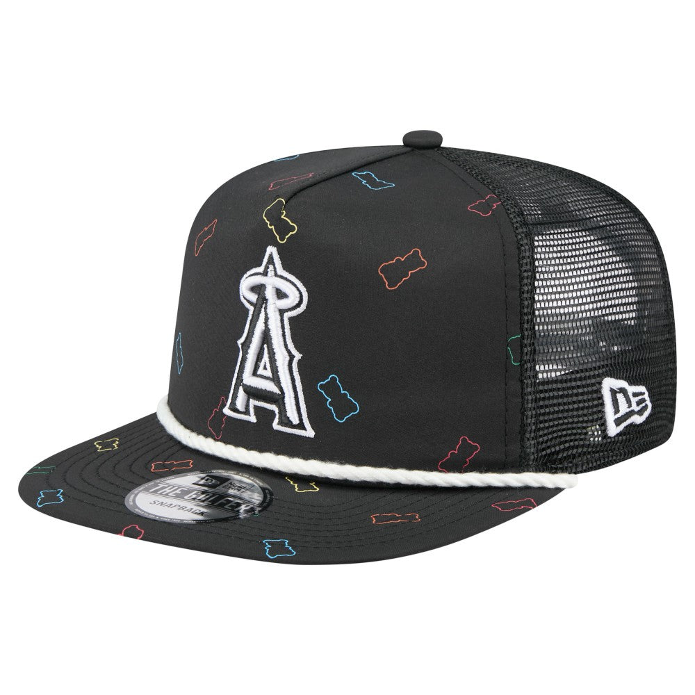 Los Angeles Angels Gummy Golfer Trucker Adjustable Hat Black