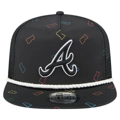 Atlanta Braves Gummy Golfer Trucker Adjustable Hat Black